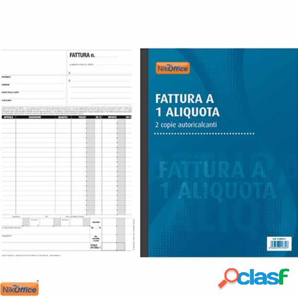 Trade Shop - Blocco Grande Per Fattura Ad 1 Aliquota 2 Copie