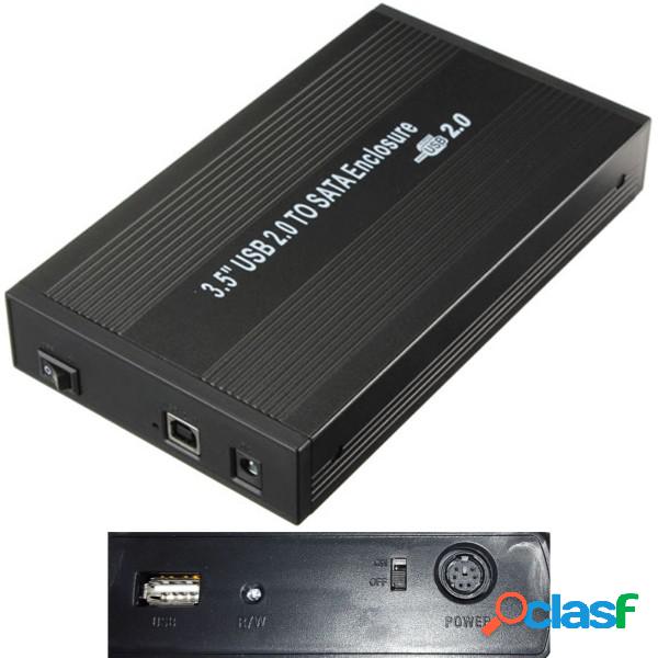 Trade Shop - Box Hard Disk Esterno 3,5" Pollici Sata Usb 2.0