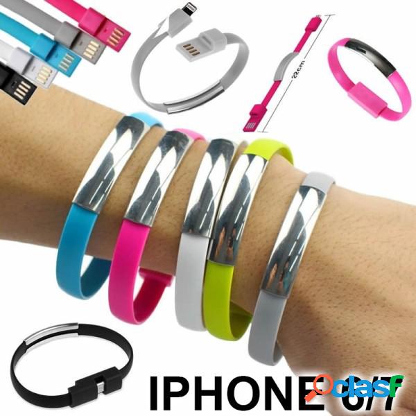 Trade Shop - Bracciale Ricarica Cavo Dati Iphone 6 6 Plus