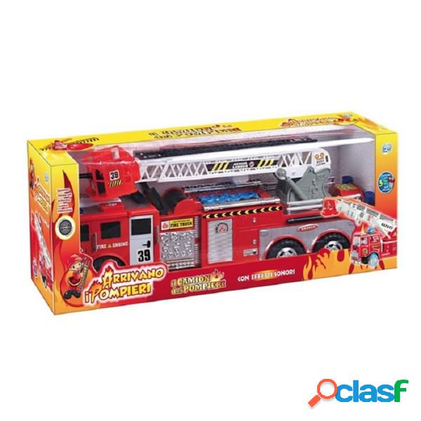 Trade Shop - Camion Pompiere Pompieri Bump And Go Con Luci