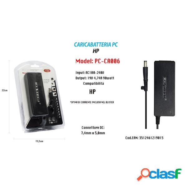 Trade Shop - Caricabatteria 19v 4,74a 90w Per Notebook Hp Pc