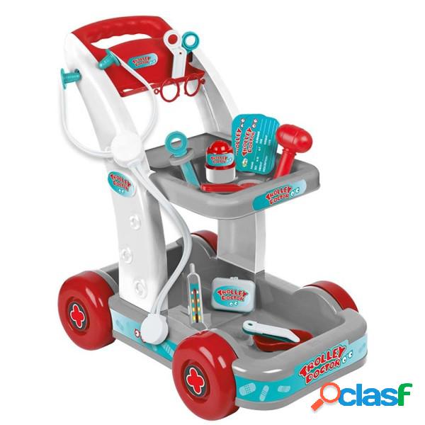 Trade Shop - Carrello Trolley Dottore Giocattolo Bambini