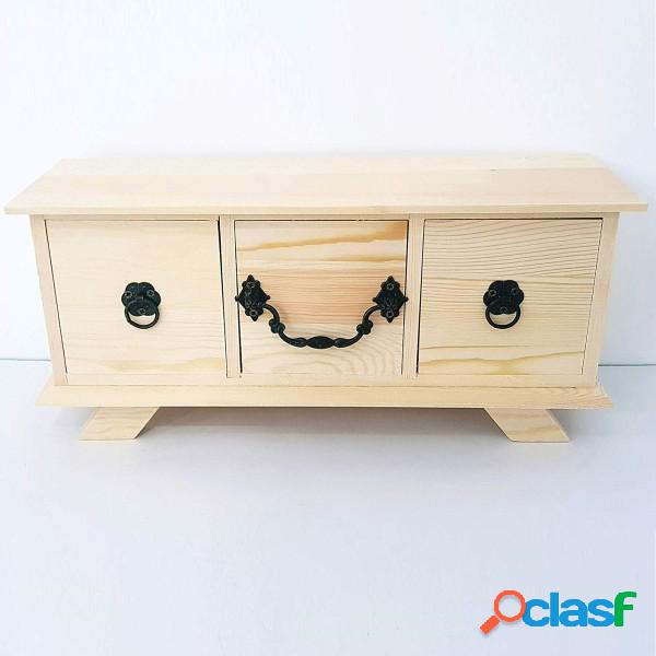 Trade Shop - Cassettiera Portaoggetti Cassetti Orizzontali