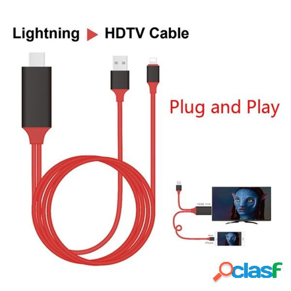 Trade Shop - Cavo Adattatore Video Lightning Usb Hdmi Hdtv