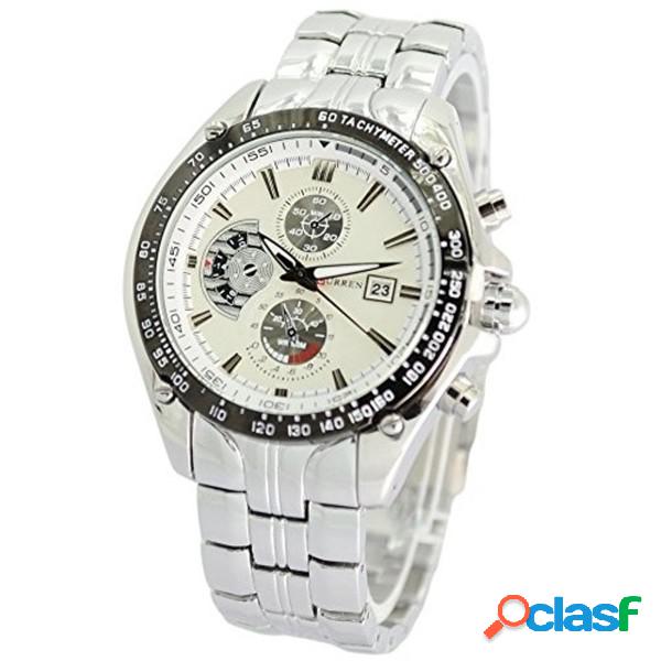 Trade Shop - Curren M928w Orologio Da Polso Uomo Cinturino