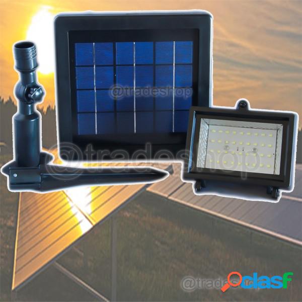 Trade Shop - Faretto Faro Ad Energia Solare 36 Led Smd Da
