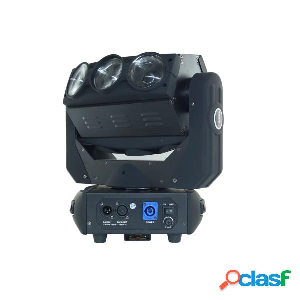 Trade Shop - Faro Discoteca Testa Mobile 9 Led 360 Gradi