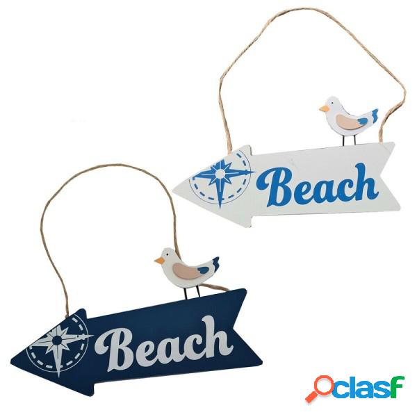 Trade Shop - Freccia Indicazione In Legno Beach Spiaggia