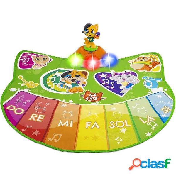 Trade Shop - Gioco Tappeto Dance Musicale Morbido 44 Gatti