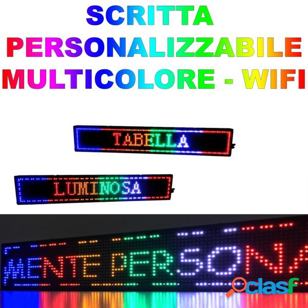 Trade Shop - Insegna Luminosa A Led Scritta Personalizzata