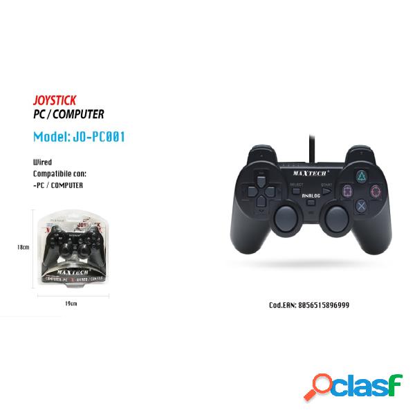 Trade Shop - Joystick Usb Per Pc Con Filo Joypad Analogico