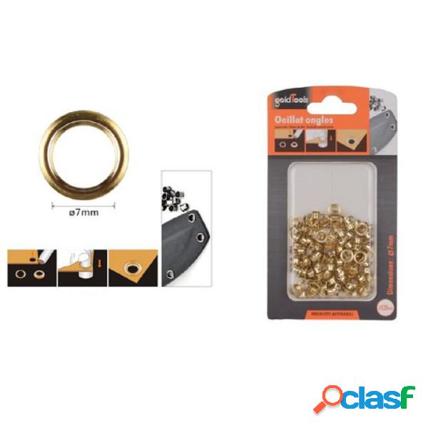 Trade Shop - Kit 120 Pz Occhiello Occhielli Metallici Foro