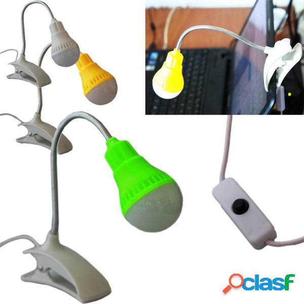 Trade Shop - Lampada Luce A Led Con Clip Per Pc Notebook