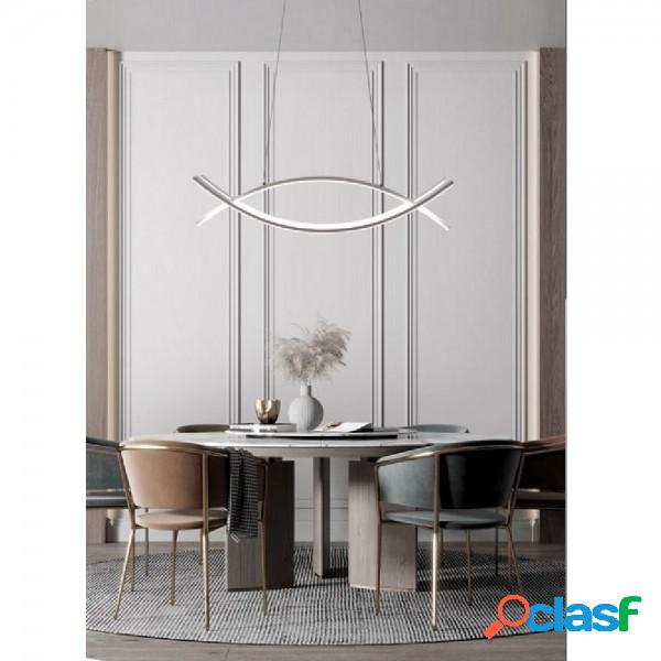 Trade Shop - Lampadario A Sospensione Moderno 2 Linee Curve