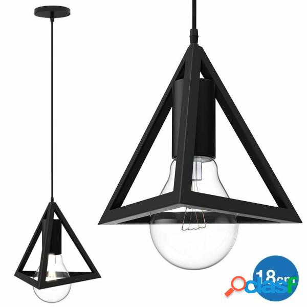 Trade Shop - Lampadario Lampada Sospensione Piramide 18cm