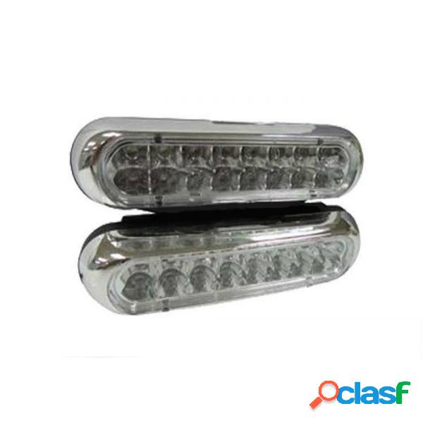 Trade Shop - Luci Auto 16 Led Per Fanale Day Time Diurne