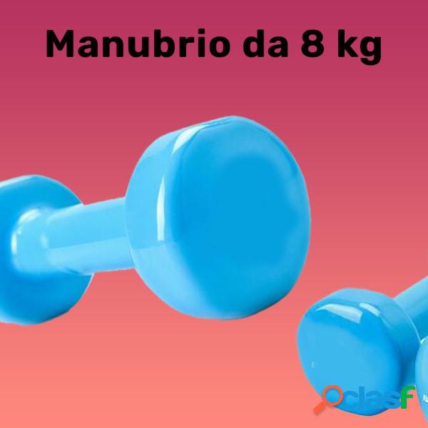 Trade Shop - Manubrio Singolo 8 Kg In Vinile Allenamento