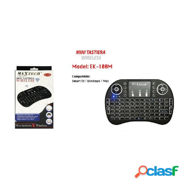 Trade Shop - Mini Tastiera Wirelesss Wifi Ek-100m Per Smart