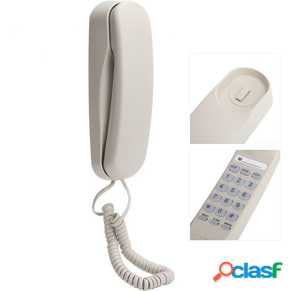 Trade Shop - Mini Telefono Fisso Con Filo Linea Fissa