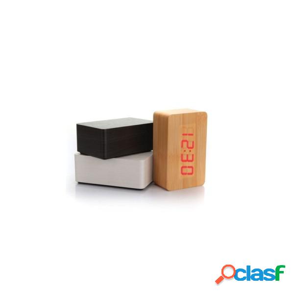 Trade Shop - Orologio Moderno Effetto Legno Wooden Usb/aaa