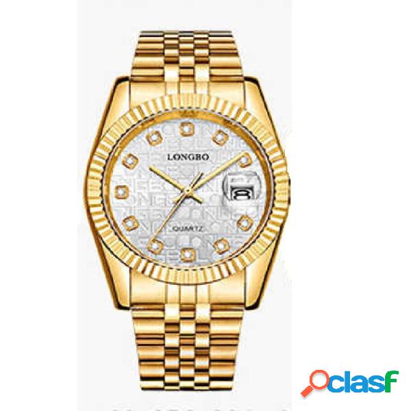 Trade Shop - Orologio Uomo Donna Longbo 80435 In Acciaio Con