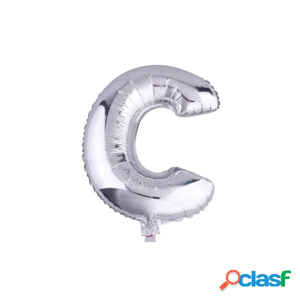 Trade Shop - Palloncino Gonfiabile Elio Lettera C Argento 35
