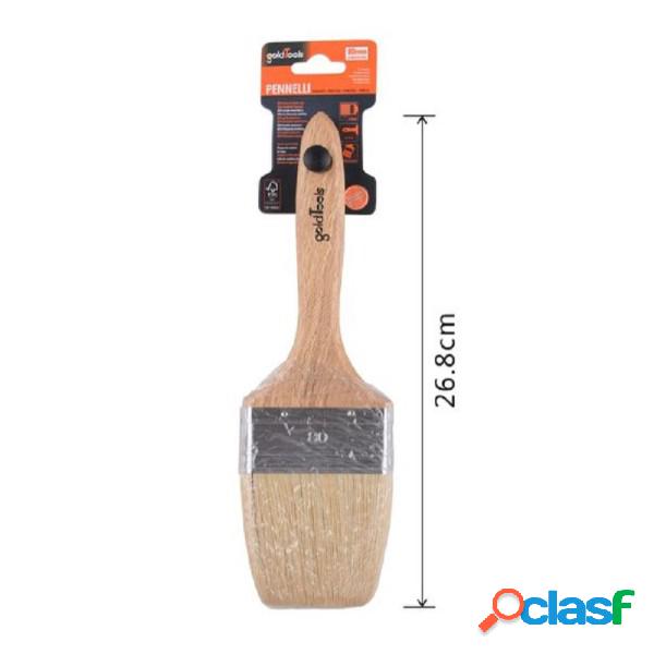 Trade Shop - Pennello Piatto 26.8 Cm Con Manico In Legno