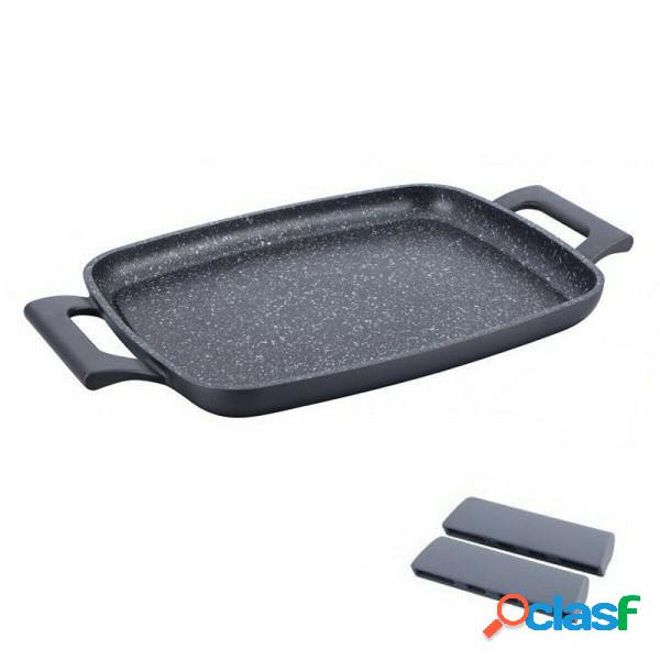 Trade Shop - Piastra Grill In Pietra 47 Cm Induzione