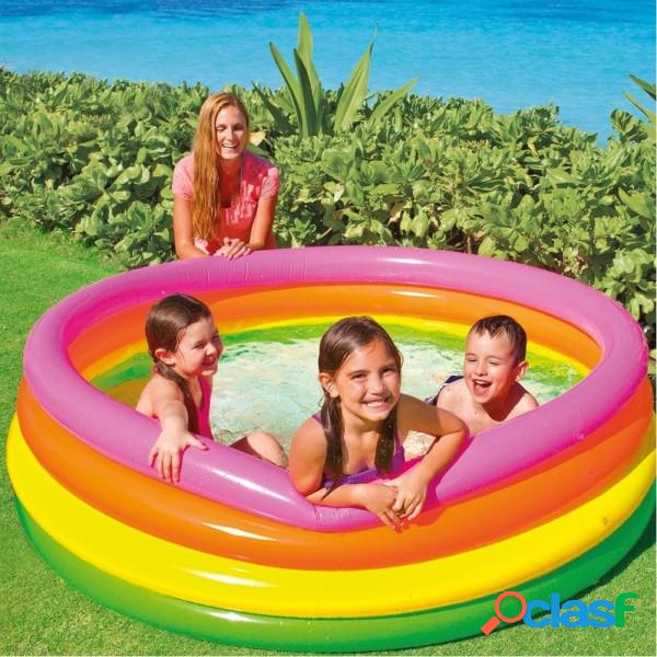 Trade Shop - Piscina Gonfiabile Per Bambini Arcobaleno A 4
