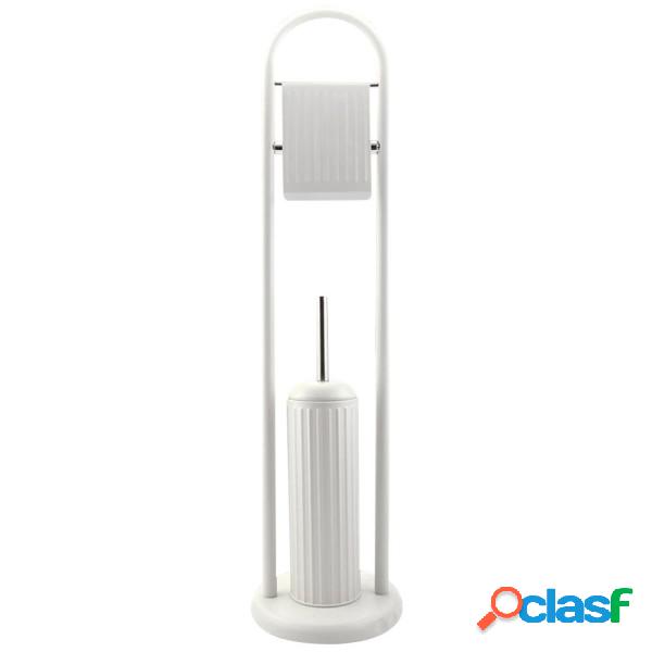 Trade Shop - Portarotolo Con Spazzolone Porta Scopino Bagno