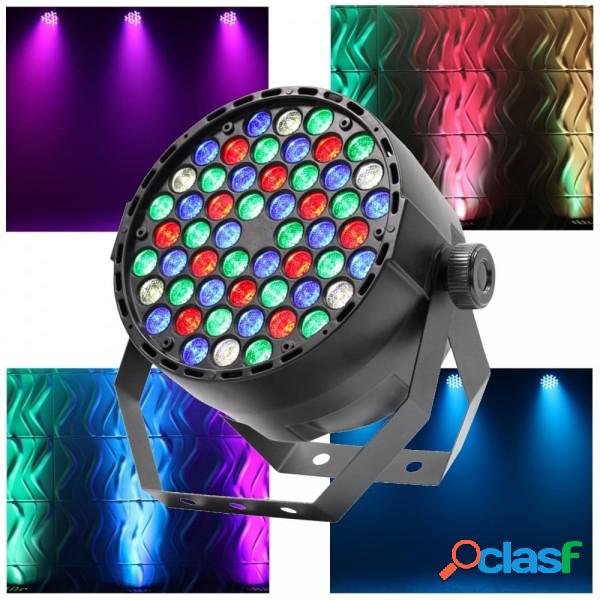 Trade Shop - Proiettore Slim Dmx512 Effetto Luce Flat Par