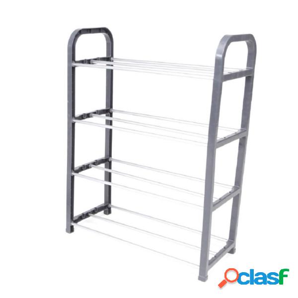 Trade Shop - Scarpiera In Plastica 4 Ripiani Livelli