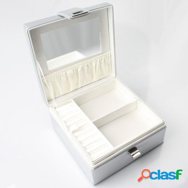 Trade Shop - Scatola Porta Oggetti Box Gioielli Cosmetici In