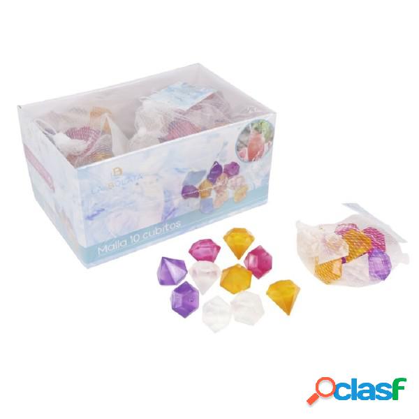 Trade Shop - Set 10 Cubetti Ghiaccio Colorati Freezer