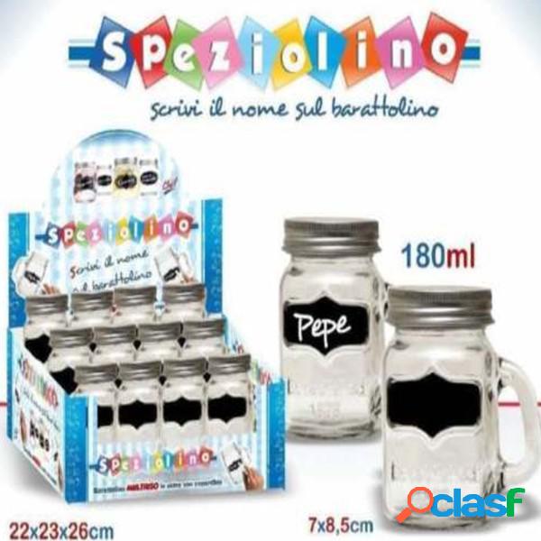 Trade Shop - Set 12 Pezzi Barattolo Barattolino Con Manico