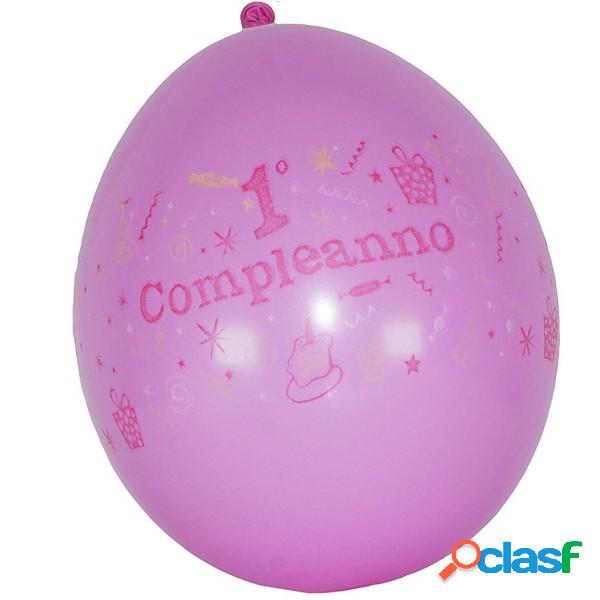 Trade Shop - Set 12 Pezzi Palloncini Palloncino 1 Compleanno