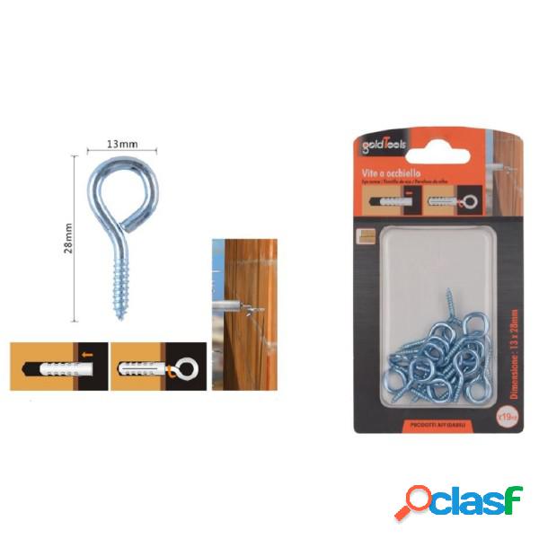 Trade Shop - Set 19pz Viti Vite A Occhiello Gancio Chiuso