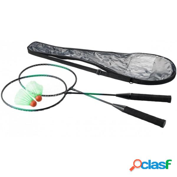 Trade Shop - Set 2 Racchette + 2 Palline Volano Badminton