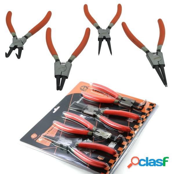 Trade Shop - Set 4 Pinze Circolari Anelli Elastici Interni