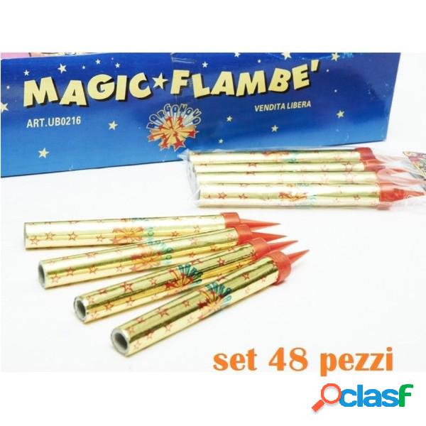 Trade Shop - Set 48 Candeline Scintilla Magic Flambè