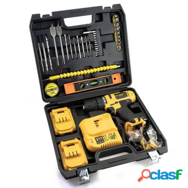 Trade Shop - Set 78 Pz Trapano Avvitatore A Batteria 24v