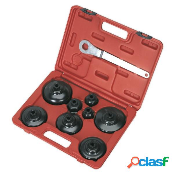 Trade Shop - Set 9 Pz Chiavi A Tazza Per Filtro Olio Auto