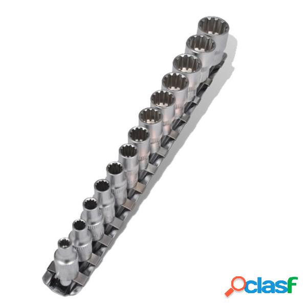 Trade Shop - Set Kit 13 Pz Chiavi Bussole Torx Millerighe