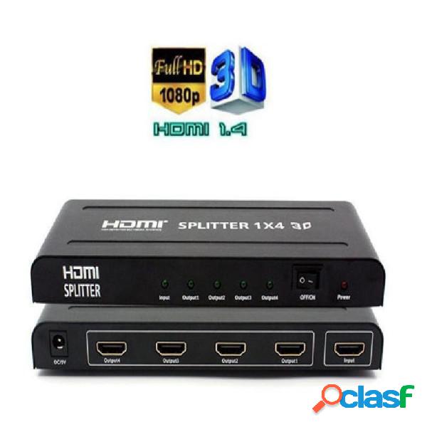 Trade Shop - Splitter 4 Hdmi 1.4 Full Hd 1080p 3d 4 Uscite
