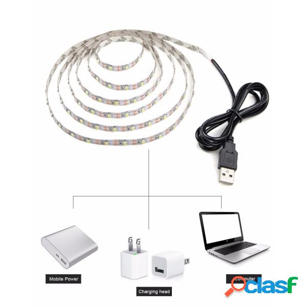 Trade Shop - Strip Led Luce Fredda Striscia 90 Cm Usb Per