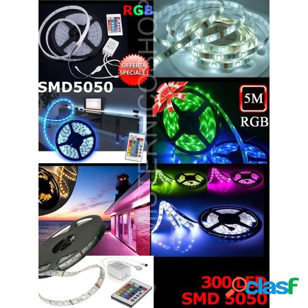Trade Shop - Striscia Led Colorata Rgb 5m Smd5050