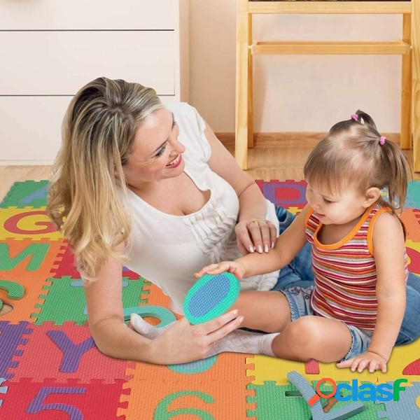 Trade Shop - Tappeto Morbido Tappetino Puzzle Con Numeri
