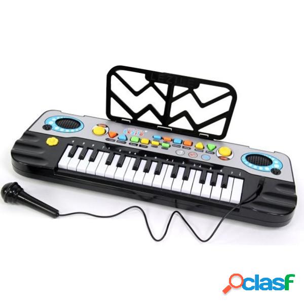 Trade Shop - Tastiera Pianola Karaoke Con Microfono Effetti