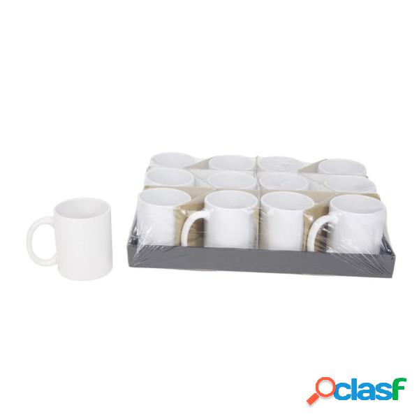 Trade Shop - Tazza Tazzone Bianca In Ceramica Con Manico Per
