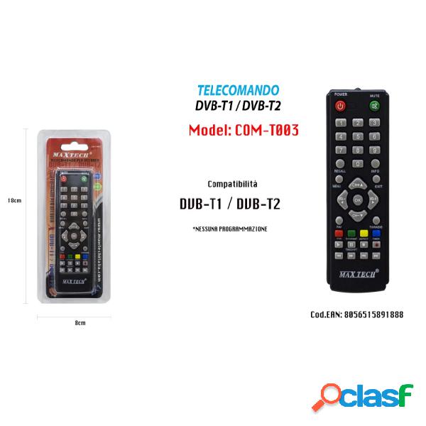 Trade Shop - Telecomando Per Decoder Dvb-t1 / Dvb-t2
